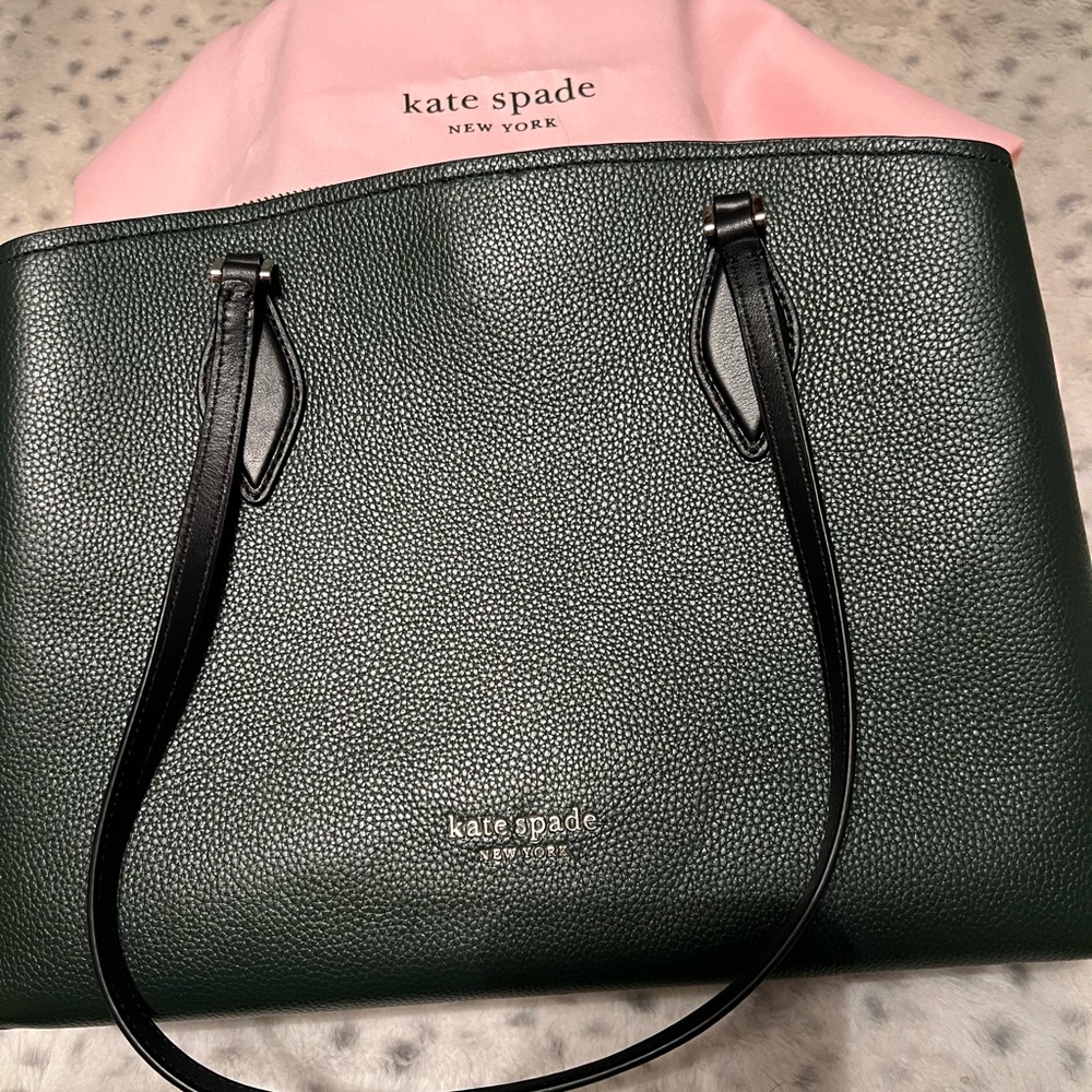 Kate Spade dark emerald green satchel